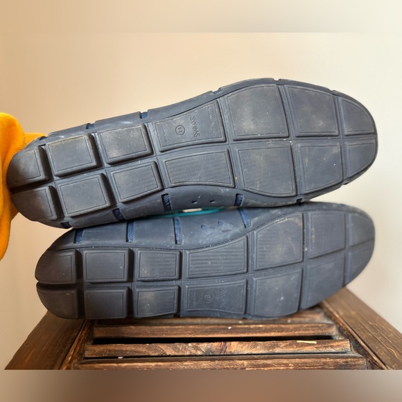 Swims Turquoise and Navy Mesh Boat Loafers Water Shoes - Picture 6 of 10